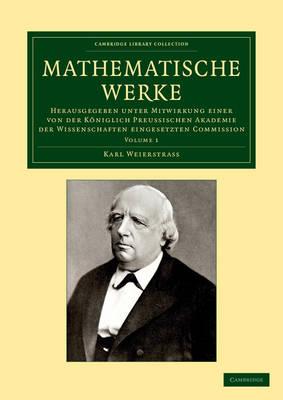Mathematische Werke: Herausgegeben unter Mitwirkung einer von der königlich preussischen Akademie der Wissenschaften eingesetzten Commission