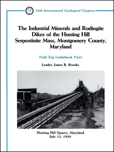 The Industrial Minerals and Rodingite Dikes of the  Hunting Hill Serpentinite Mass, Montgomery County , Maryland: Hunting Hill Quarry, Maryland, July 12