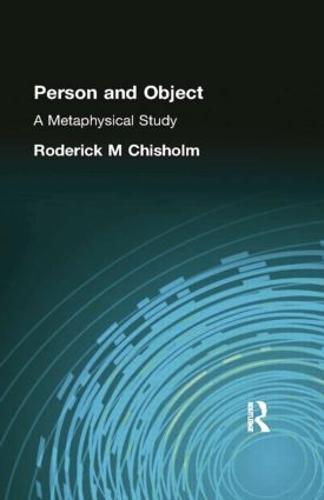 Person and Object: A Metaphysical Study