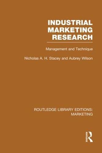 Industrial Marketing Research (RLE Marketing): Management and Technique