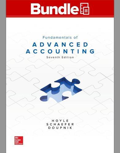 Gen Combo Looseleaf Fundamentals of Advanced Accounting; Connect Access Card
