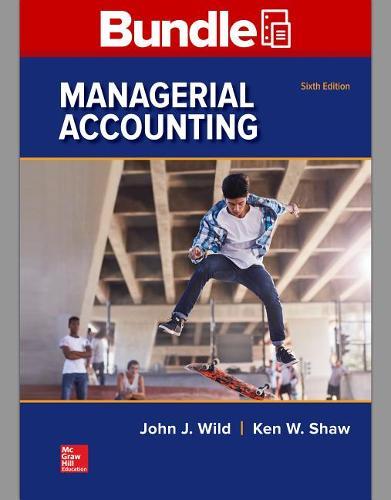 Gen Combo Looseleaf Managerial Accounting; Connect Access Card