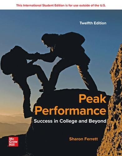 Peak Performance: Success in College and Beyond ISE