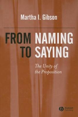 From Naming to Saying