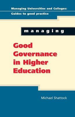Managing Good Governance in Higher Education: Get Your Life Back on Track with CBT
