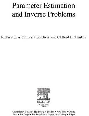 Parameter Estimation and Inverse Problems