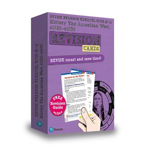 Pearson REVISE Edexcel GCSE History American West Revision Cards (with free online Revision Guide and Workbook) - 2023 and 2024 exams