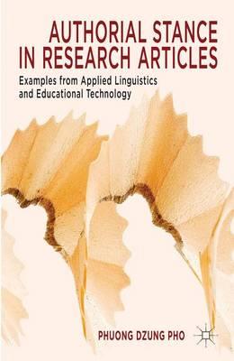 Authorial Stance in Research Articles: Examples from Applied Linguistics and Educational Technology