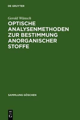 Optische Analysenmethoden Zur Bestimmung Anorganischer Stoffe