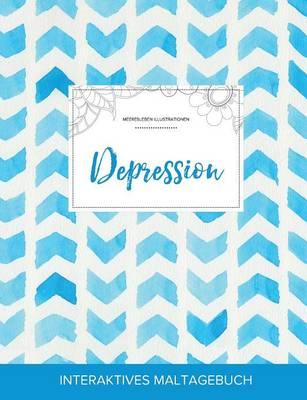 Maltagebuch Fur Erwachsene: Depression (Meeresleben Illustrationen, Wasserfarben Fischgratenmuster)
