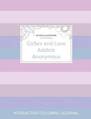 Adult Coloring Journal: Cosex and Love Addicts Anonymous (Mythical Illustrations, Pastel Stripes)