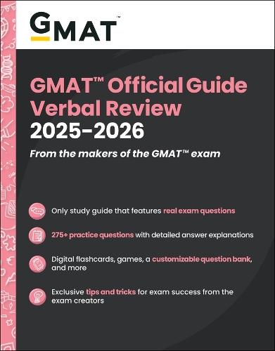 GMAT Official Guide Verbal Review 2025-2026: Book + Online Question Bank