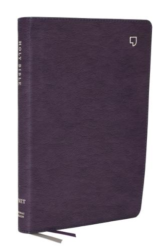 NET Bible, Large Print Thinline with Cross References, Purple Leathersoft, Comfort Print (Thumb Indexed)
