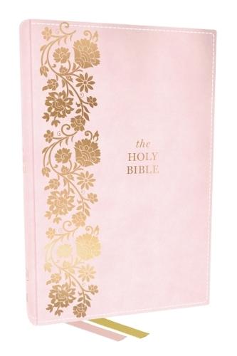KJV Personal Size Large Print End-of-Verse Reference Bible, Pink Leathersoft, Red Letter, Comfort Print (Thumb Indexed)