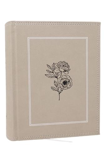 NKJV, Journal the Word Bible: Reflect, Journal or Create Art Next to Your Favorite Verses (Stone Leathersoft over board, Red Letter, Comfort Print)