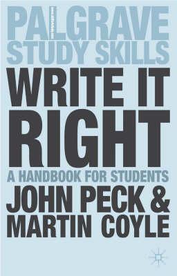 Write it Right: A Handbook for Students