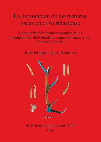 La Explotacion Tecnoeconomica De Las Materias Oseas En El Aurinaciense: Caracterización tecnoeconómica de las producciones del Paleolítico superior inicial en la Península Ibérica