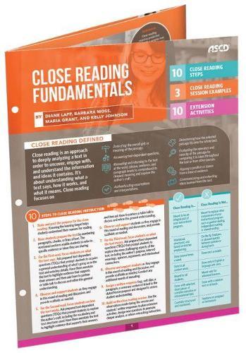 Close Reading Fundamentals: Quick Reference Guide
