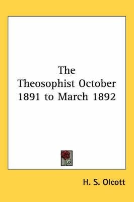 The Theosophist October 1891 to March 1892