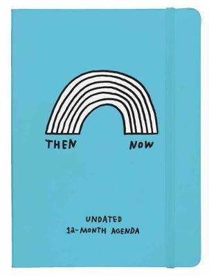 Adam J. Kurtz Then and Now Undated 12-Month Agenda with Stickers