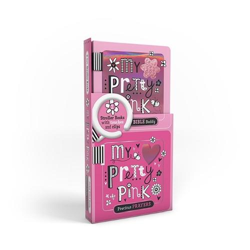 Shiny Vinyl Stroller Books Set - Pink