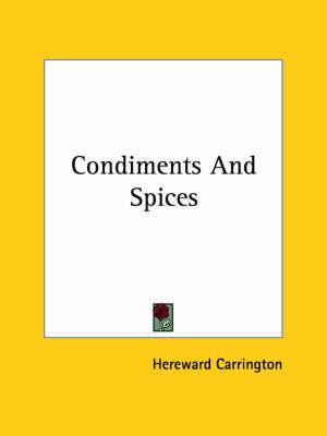Condiments and Spices