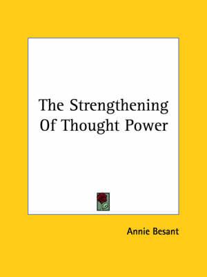 The Strengthening of Thought Power