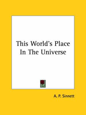 This World's Place in the Universe