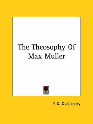 The Theosophy of Max Miller