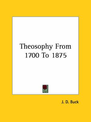 Theosophy from 1700 to 1875