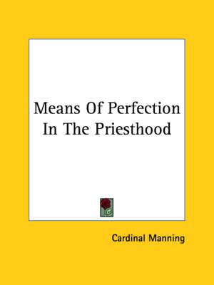 Means of Perfection in the Priesthood