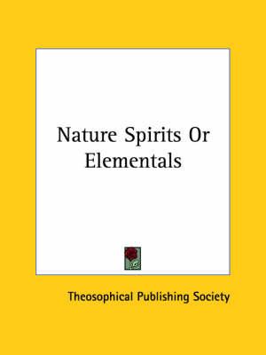 Nature Spirits or Elementals