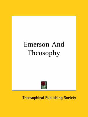 Emerson and Theosophy