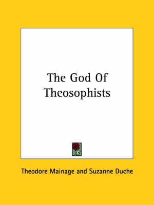 The God of Theosophists