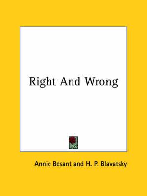 Right and Wrong