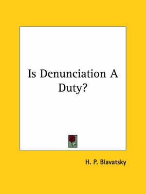 Is Denunciation a Duty?