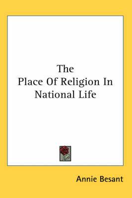 The Place of Religion in National Life