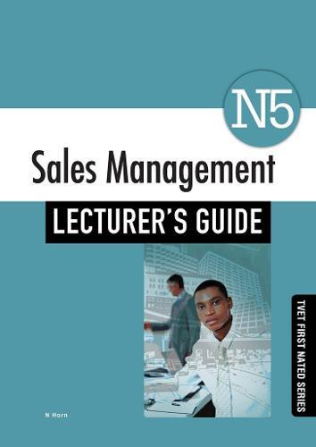 Sales Management N5 Lecturer's Guide