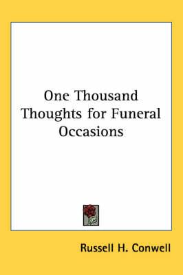One Thousand Thoughts for Funeral Occasions