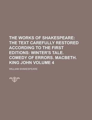 The Works of Shakespeare Volume 4