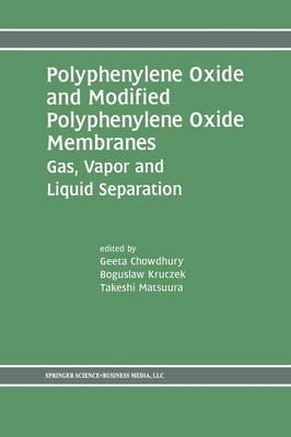 Polyphenylene Oxide and Modified Polyphenylene Oxide Membranes: Gas, Vapor and Liquid Separation