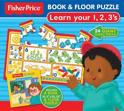 Fisher-Price Book & Floor Puzzle: Learn Your 1, 2, 3's: 24 Giant Puzzle Pieces! Includes a Book & 32 1/2 X 20 1/2 Floor Puzzle!