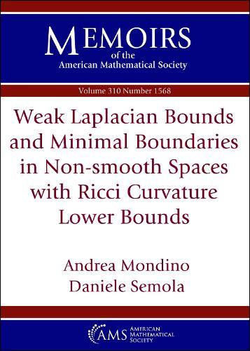 Weak Laplacian Bounds and Minimal Boundaries in Non-smooth Spaces with Ricci Curvature Lower Bounds