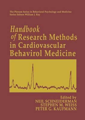 Handbook of Research Methods in Cardiovascular Behavioral Medicine