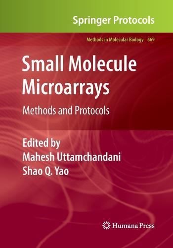 Small Molecule Microarrays: Methods and Protocols