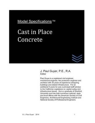 Model Specifications: Cast in Place Concrete