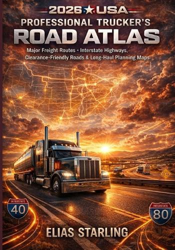 2026 USA Professional Trucker's Road Atlas: Major Freight Routes, Interstate Highways, Clearance-Friendly Roads & Long-Haul Planning Maps