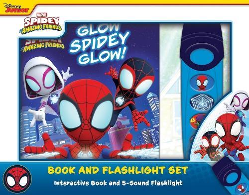 Disney Junior Marvel Spidey Glow Spidey Book & 5 Sound Flashlight