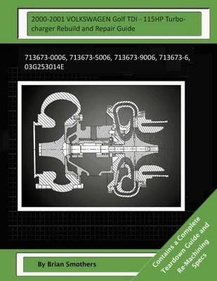 2000-2001 VOLKSWAGEN Golf TDI - 115HP Turbocharger Rebuild and Repair Guide: 713673-0006, 713673-5006, 713673-9006, 713673-6, 03g253014e