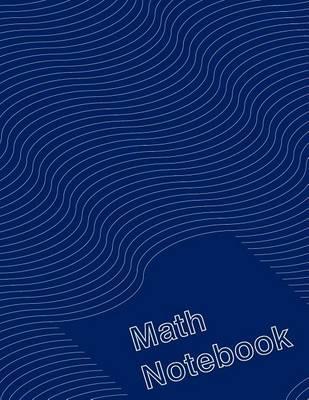 Math Notebook: Navy Swirl